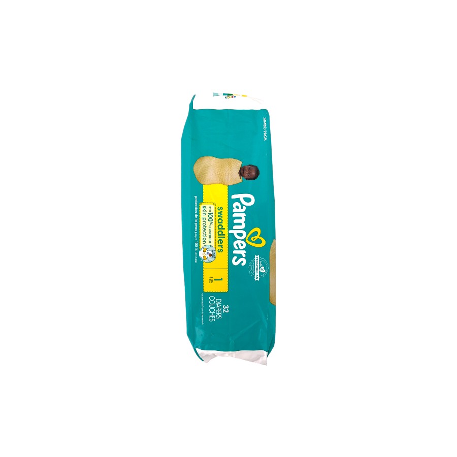 PAÑALES PAMPERS SWADDLERS TALLA 1 32 UNIDADES