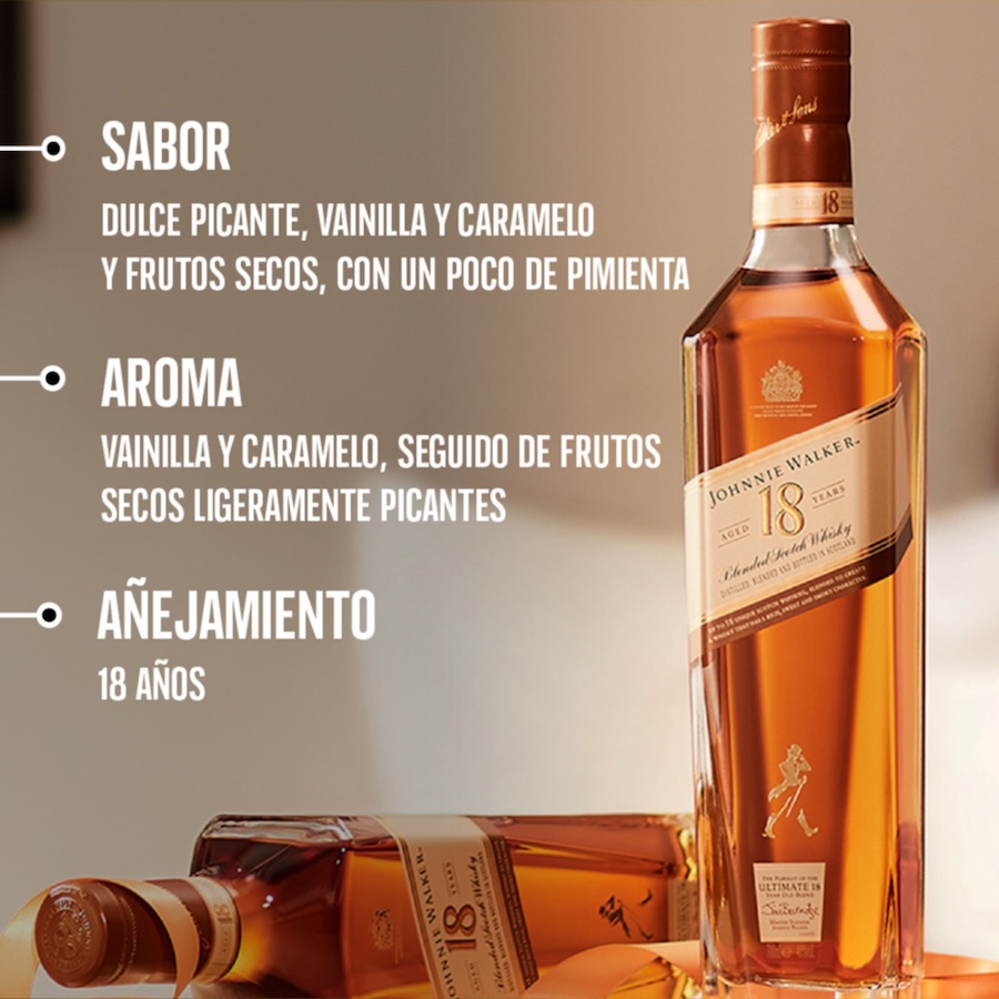WHISKY JOHNNIE WALKER 18 AÑOS 750 ML