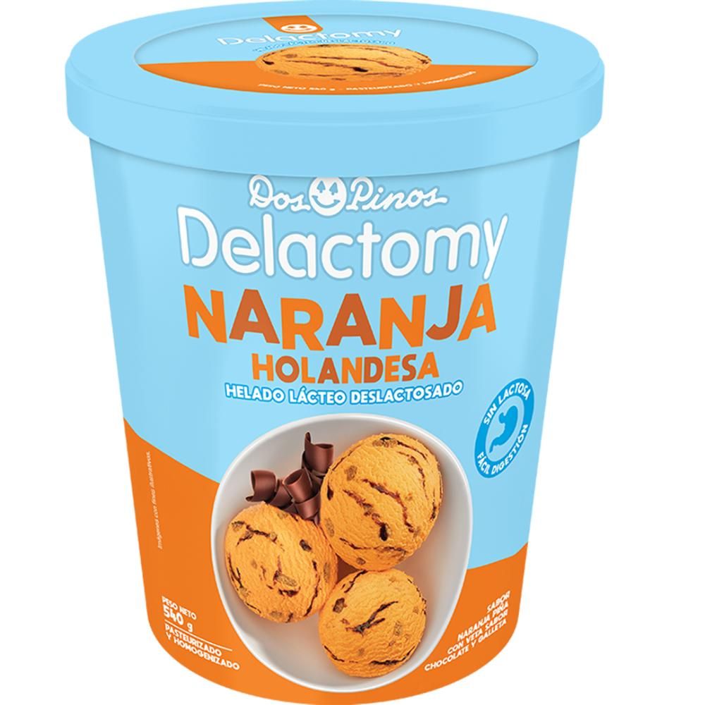 HELADO DOS PINOS DELACTOMY NARANJA HOLANDESA 540G