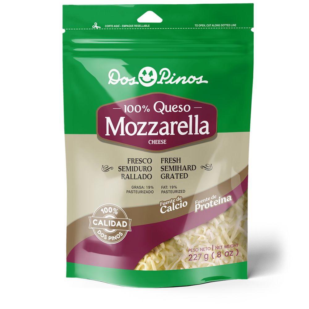 QUESO MOZZARELLA DOS PINOS RALLADO 227 G